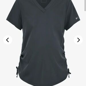 Uniform Advantage Maternity Women's V-Neck Scrub Top - Gray